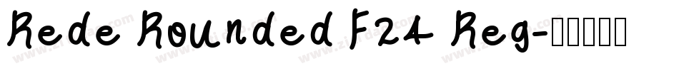 Rede Rounded F24 Reg字体转换